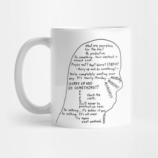 In My Head (white background) Mug